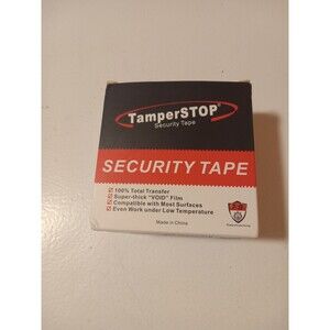TamperStop Security Tape Sealed Evidence 1" X 55 Yards